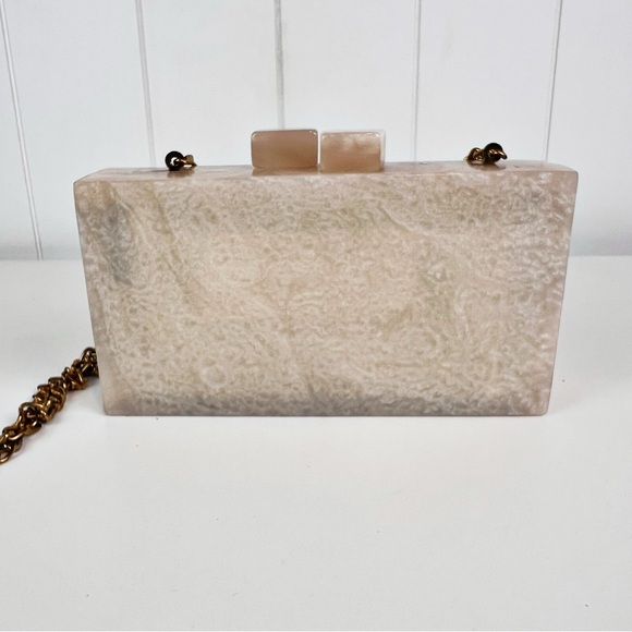 LULU NYC Rainbow Multicolor Acrylic Resin Crossbody Handbag Chain Strap - Picture 3 of 8